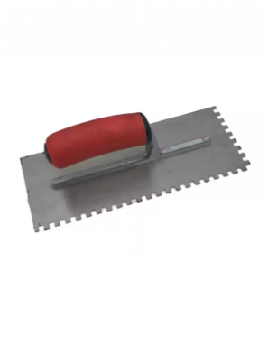 Plastering trowel with teeth