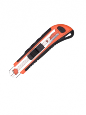 18mm Plastic Knife Metal Holder 3pcs Blades
