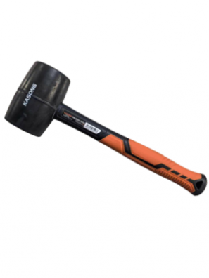 Rubber Mallet with  Firbregalss Handle
